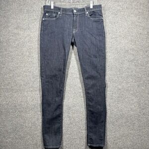 7 For All Mankind Roxanne Skinny Jeans Dark Wash Womens Size 31